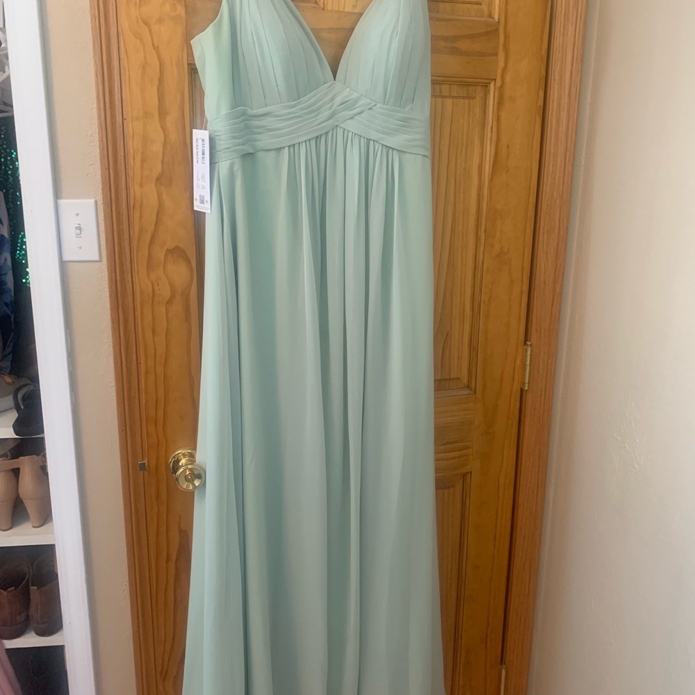 Azazie Maren bridesmaid dress in dusty sage